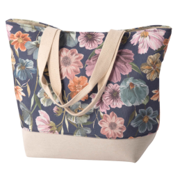 Tasche oval dunkelblau mit...