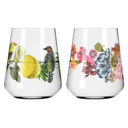 Sommertau Blumen Vogel Set